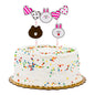 Top Cake Assorted Paper Cake Topper Kit - Bunny Hearts - 8 1/4" x 6" - 10 count box