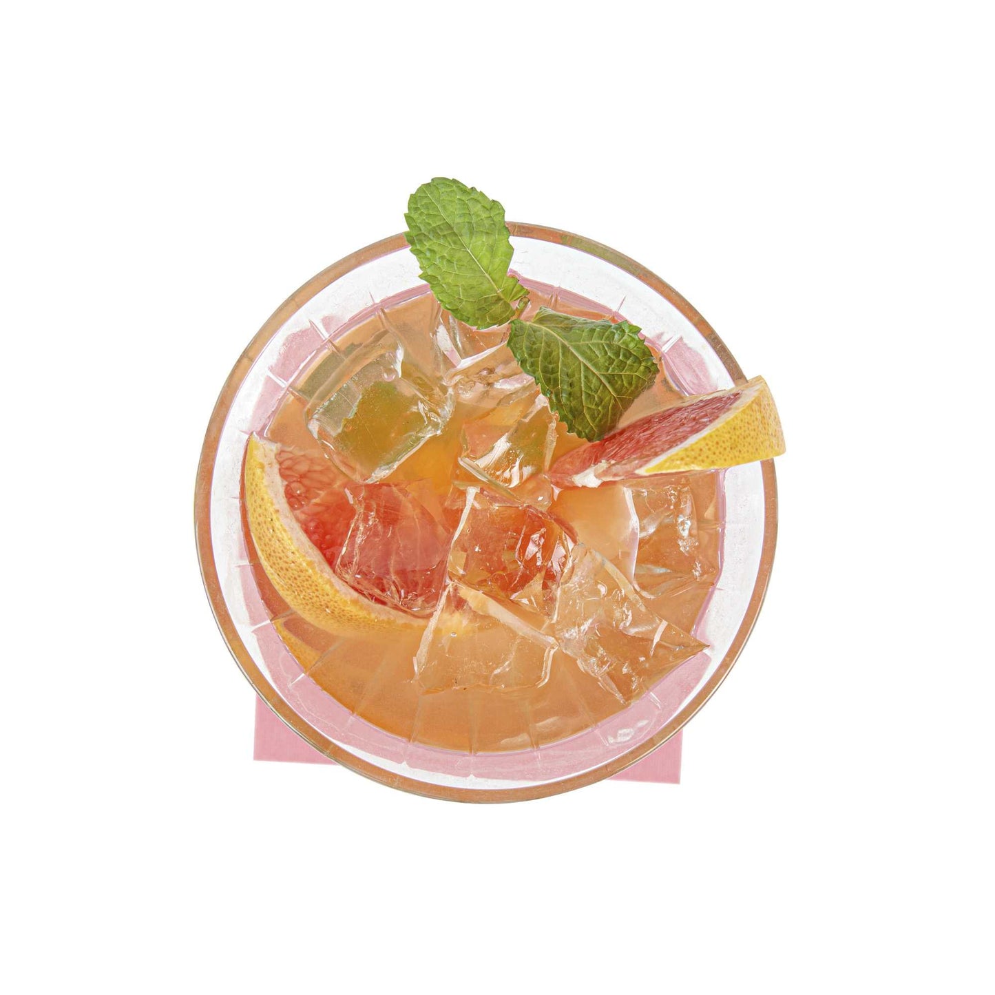Luxenap Square Pink Cotton Cocktail Napkin - Organic, Disposable - 4 1/2" x 4 1/2" - 50 count box