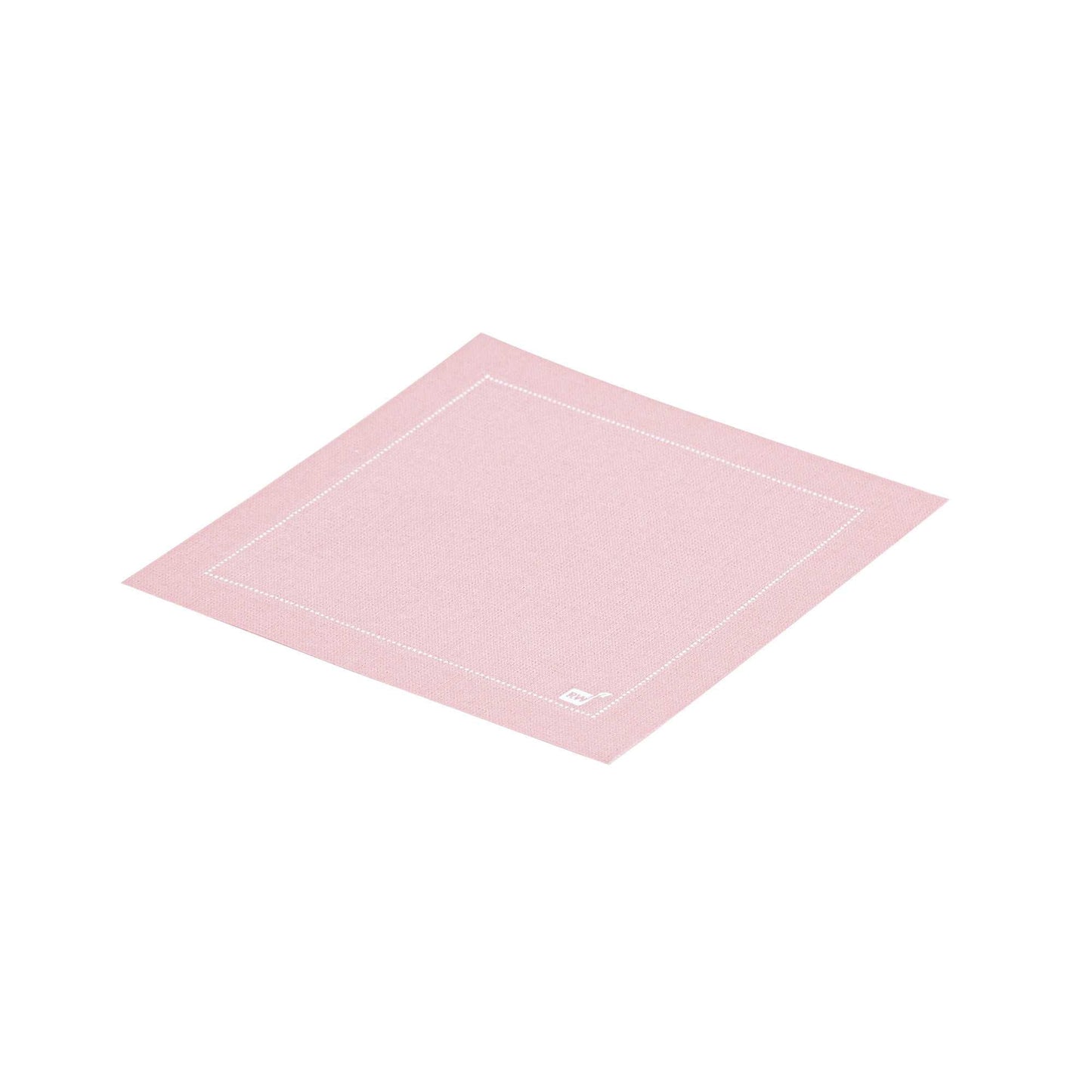 Luxenap Square Pink Cotton Cocktail Napkin - Organic, Disposable - 4 1/2" x 4 1/2" - 50 count box
