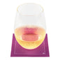Luxenap Square Purple Cotton Cocktail Napkin - Organic, Disposable - 4 1/2" x 4 1/2" - 50 count box