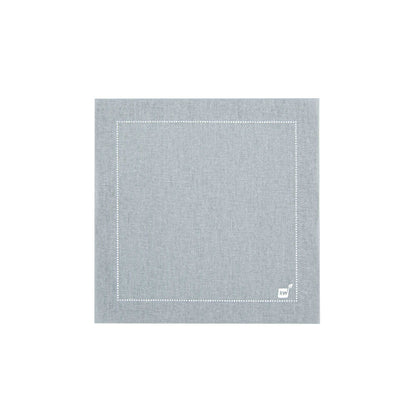 Luxenap Square Gray Cotton Cocktail Napkin - Organic, Disposable - 4 1/2" x 4 1/2" - 50 count box