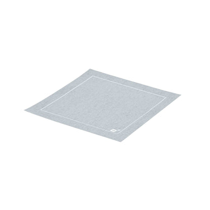 Luxenap Square Gray Cotton Cocktail Napkin - Organic, Disposable - 4 1/2" x 4 1/2" - 50 count box