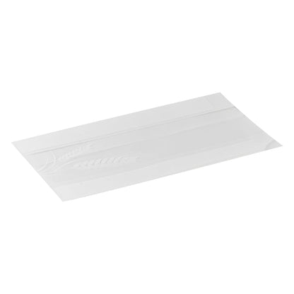 Bag Tek White Paper Bread Bag - Micro-Perforated, Greaseproof, Wheat Pattern - 4 1/2" x 2 1/2" x 8 1/2" - 100 count box