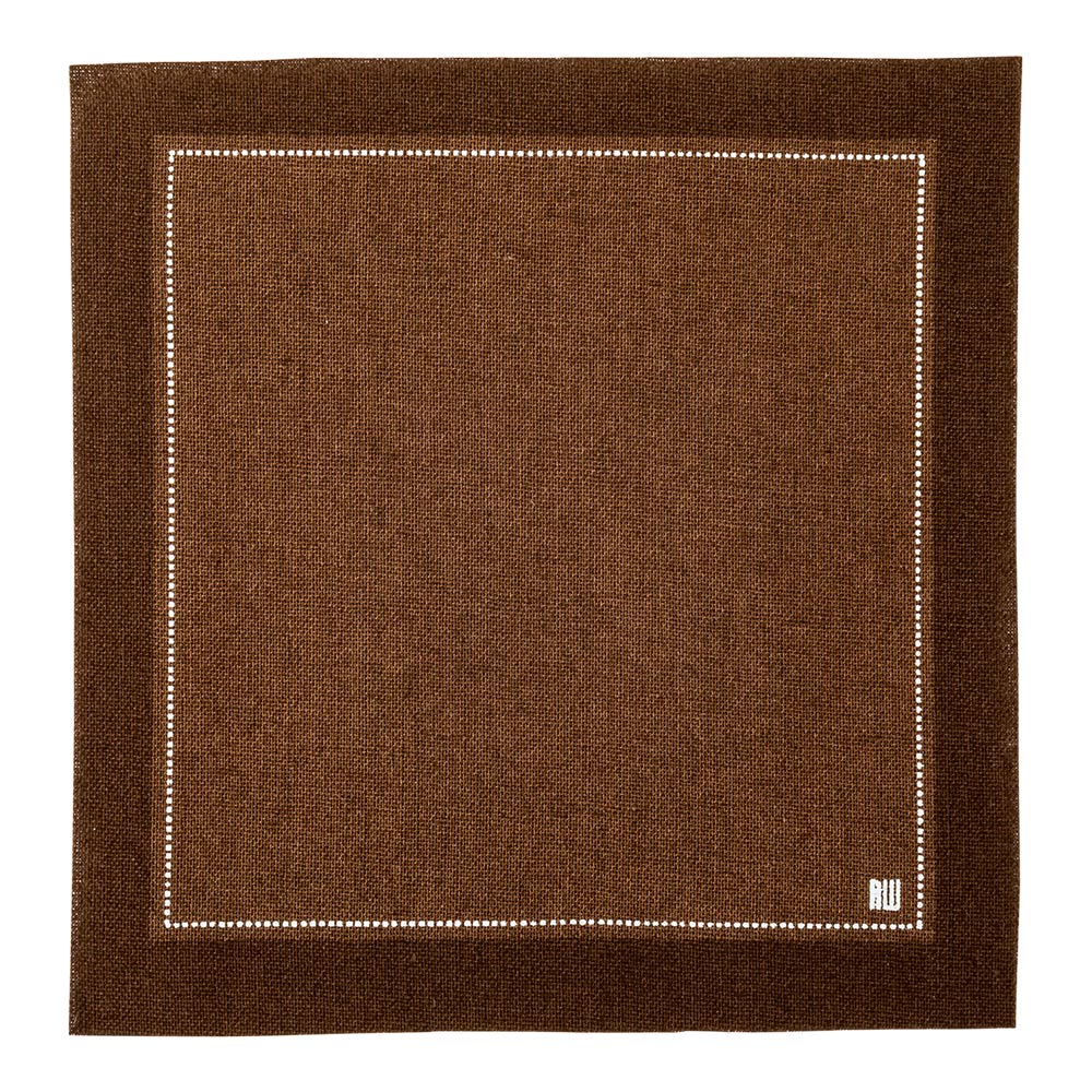 Luxenap Square Brown Cotton Cocktail Napkin - Organic, Disposable - 4 1/2" x 4 1/2" - 500 count box