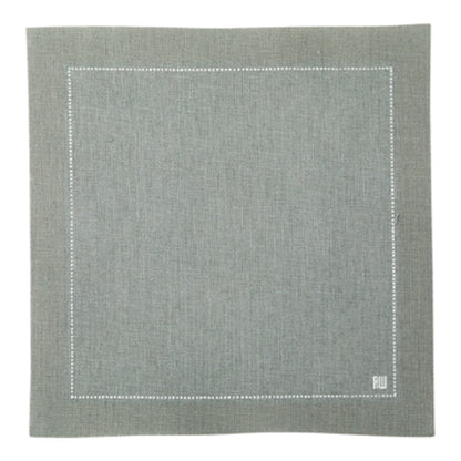 Luxenap Square Gray Cotton Cocktail Napkin - Organic, Disposable - 4 1/2" x 4 1/2" - 500 count box