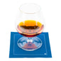 Luxenap Square Midnight Blue Cotton Cocktail Napkin - Organic, Disposable - 4 1/2" x 4 1/2" - 500 count box