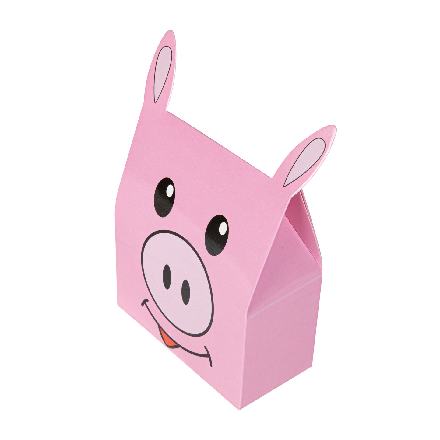 Pastry Tek Paper Happy Pig Candy and Gift Box - 4" x 2" x 5" - 100 count box