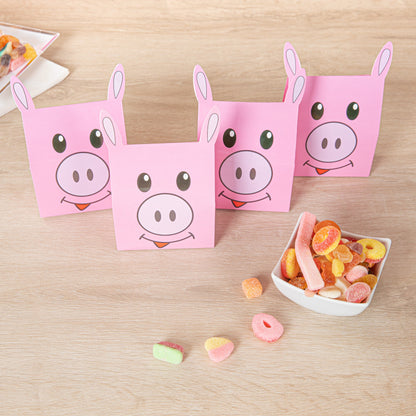 Pastry Tek Paper Happy Pig Candy and Gift Box - 4" x 2" x 5" - 100 count box