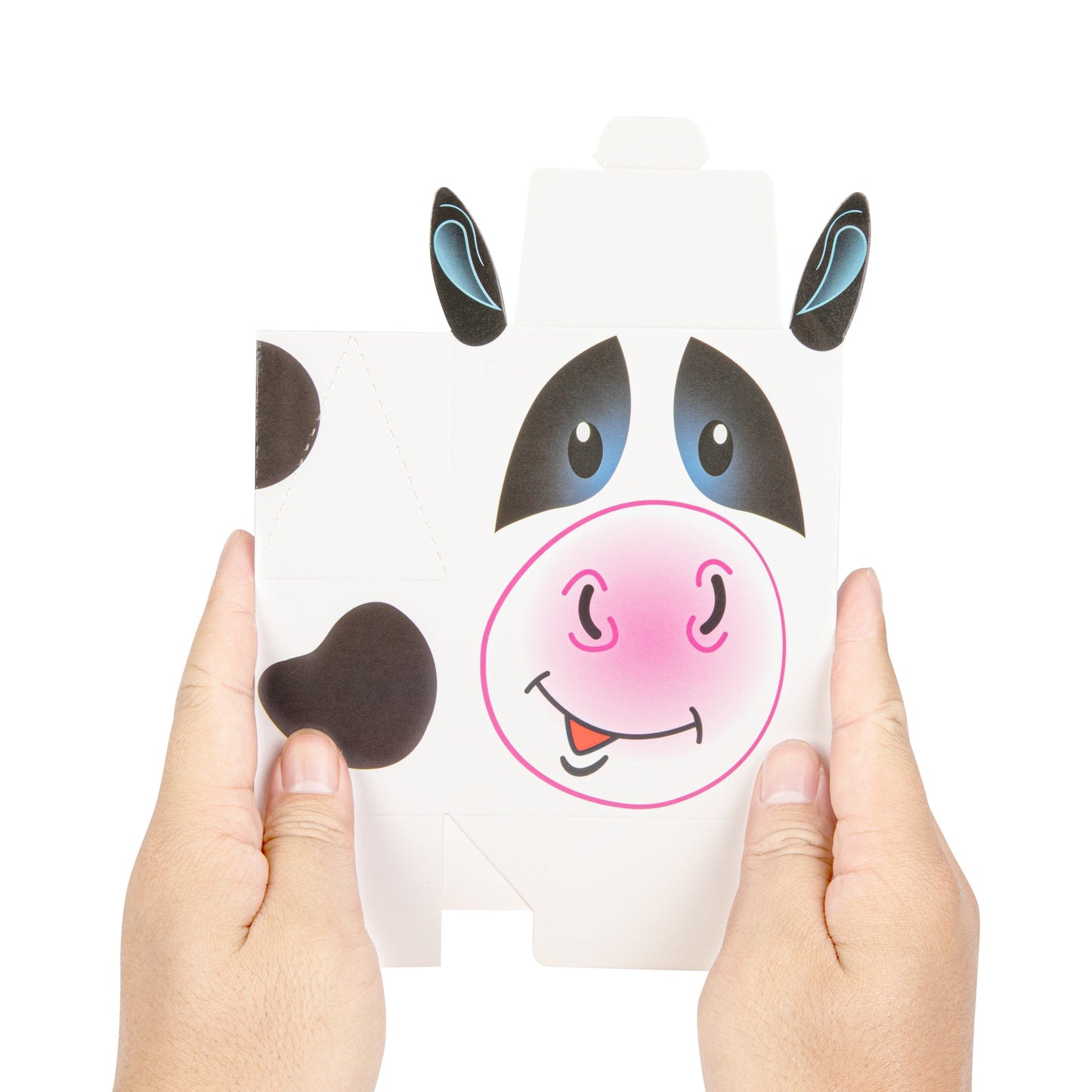 Pastry Tek Paper Happy Cow Candy and Gift Box - 4" x 2" x 5" - 100 count box