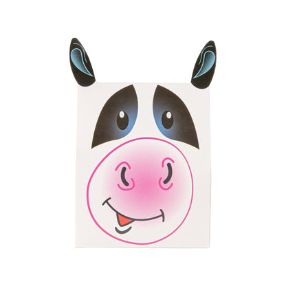 Pastry Tek Paper Happy Cow Candy and Gift Box - 4" x 2" x 5" - 100 count box