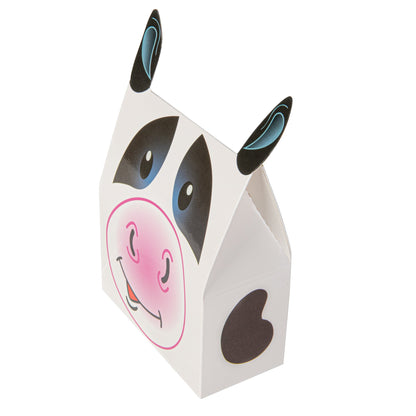 Pastry Tek Paper Happy Cow Candy and Gift Box - 4" x 2" x 5" - 100 count box