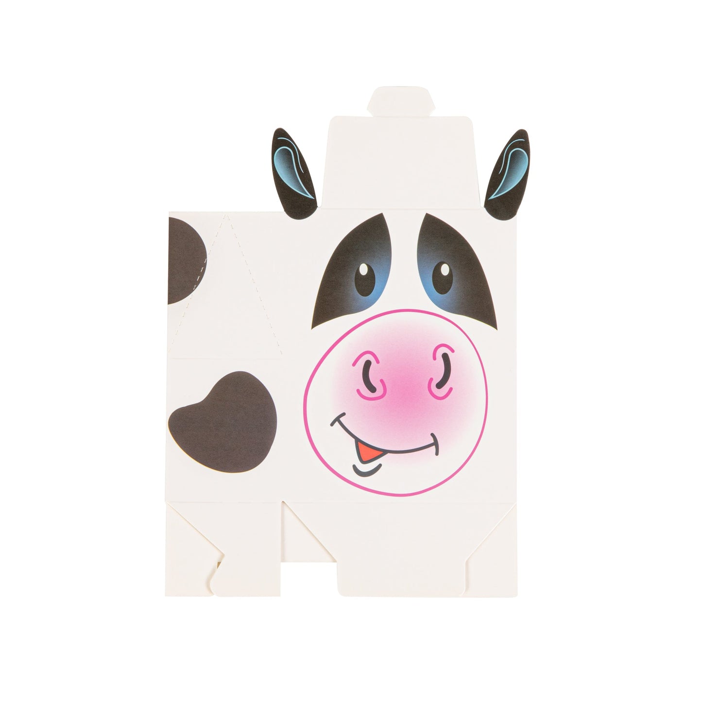 Pastry Tek Paper Happy Cow Candy and Gift Box - 4" x 2" x 5" - 100 count box