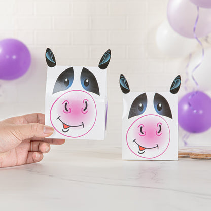 Pastry Tek Paper Happy Cow Candy and Gift Box - 4" x 2" x 5" - 100 count box