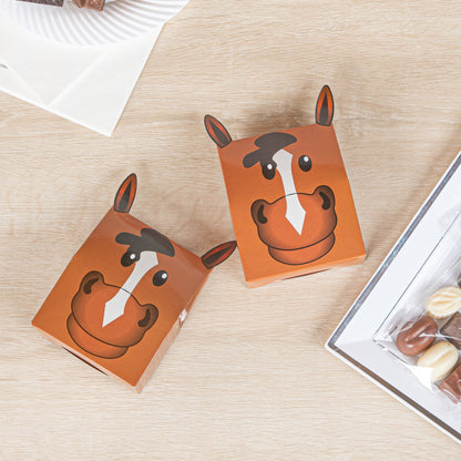 Pastry Tek Paper Happy Pony Candy and Gift Box - 4" x 2" x 5" - 100 count box