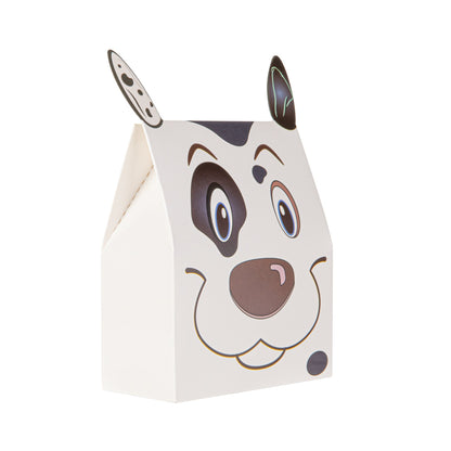 Pastry Tek Paper Happy Spotted Dog Candy and Gift Box - 4" x 2" x 5" - 100 count box