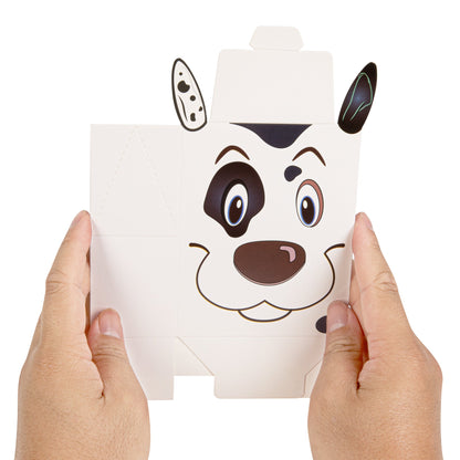 Pastry Tek Paper Happy Spotted Dog Candy and Gift Box - 4" x 2" x 5" - 100 count box