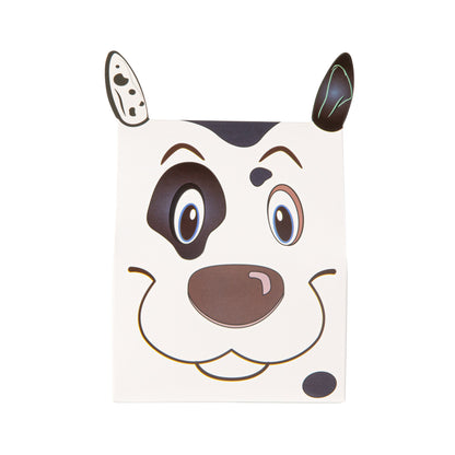 Pastry Tek Paper Happy Spotted Dog Candy and Gift Box - 4" x 2" x 5" - 100 count box