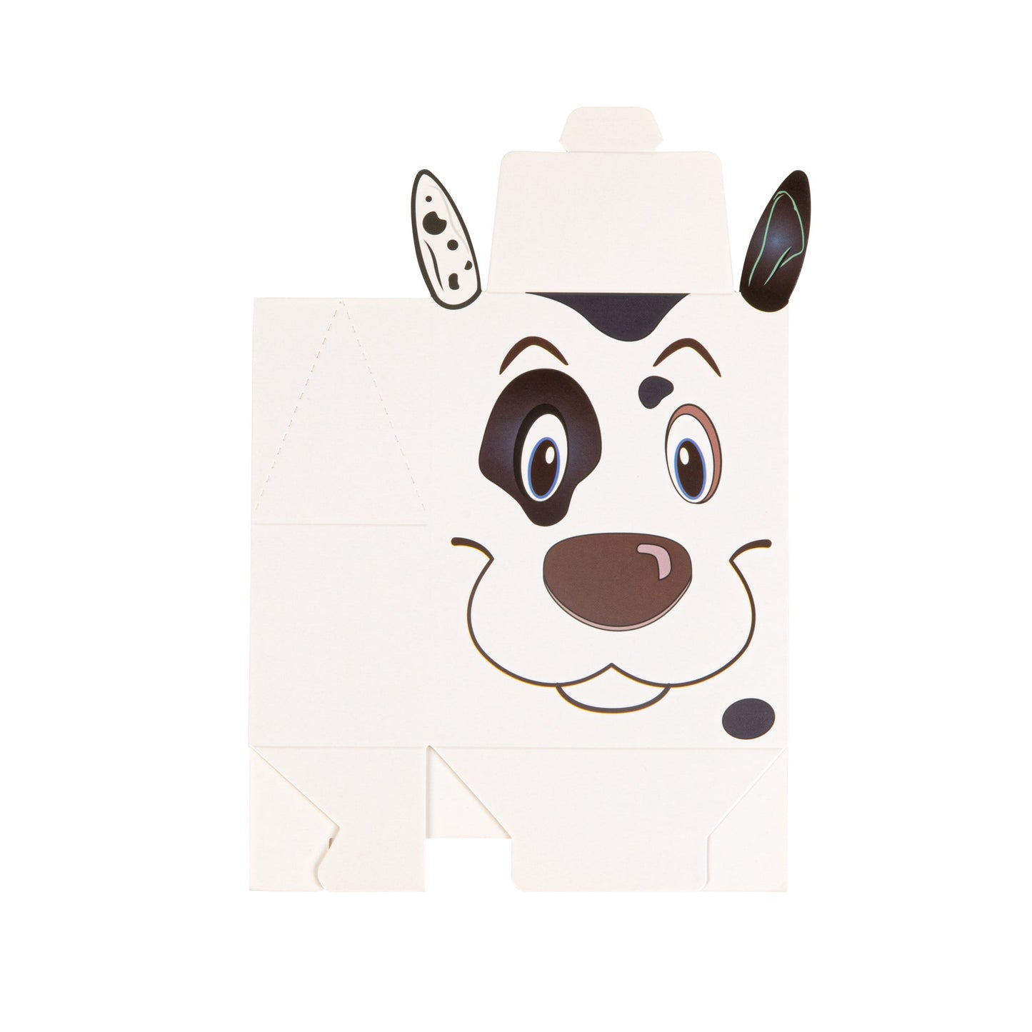 Pastry Tek Paper Happy Spotted Dog Candy and Gift Box - 4" x 2" x 5" - 100 count box