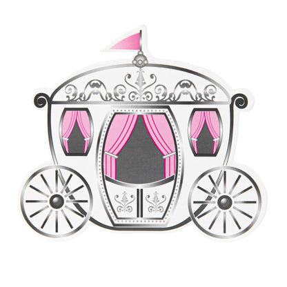 Pastry Tek White Paper Princess Carriage Candy and Gift Box - 2 1/2" x 1 1/4" x 1 3/4" - 100 count box