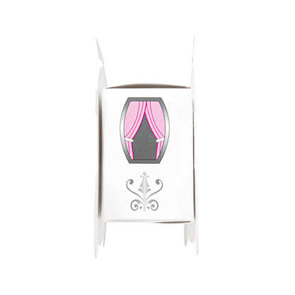 Pastry Tek White Paper Princess Carriage Candy and Gift Box - 2 1/2" x 1 1/4" x 1 3/4" - 100 count box
