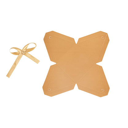 Pastry Tek Brown Pyramid Paper Candy and Gift Box - 3" x 3" x 3" - 100 count box
