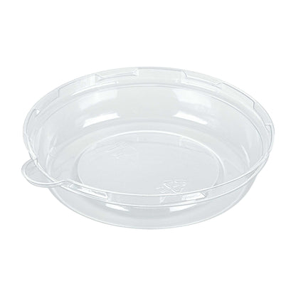 Pulp Tek Round Clear Plastic Dome Lid - Fits 8 oz Bagasse Salad Bowl - 100 count box