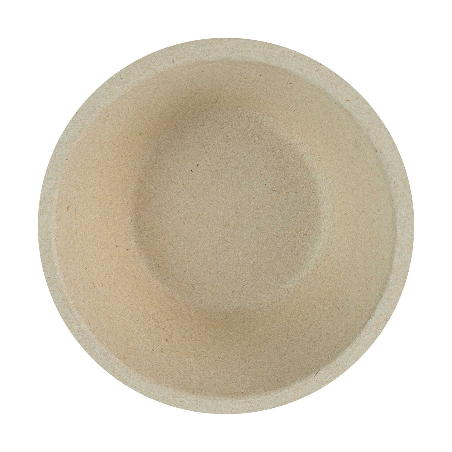 Pulp Tek 8 oz Round Natural Sugarcane / Bagasse Salad Bowl - 4 1/2" x 4 1/2" x 1 3/4" - 100 count box