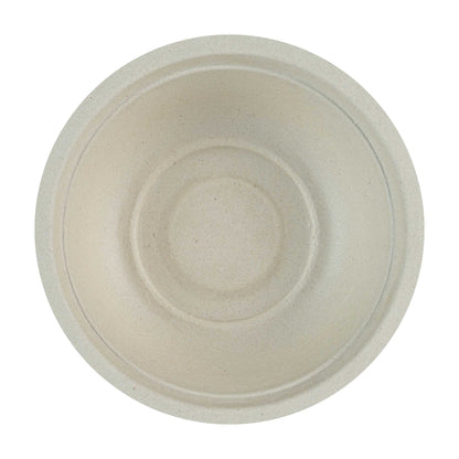Pulp Tek 12 oz Round Natural Sugarcane / Bagasse Salad Bowl - 5 1/4" x 5 1/4" x 1 3/4" - 100 count box