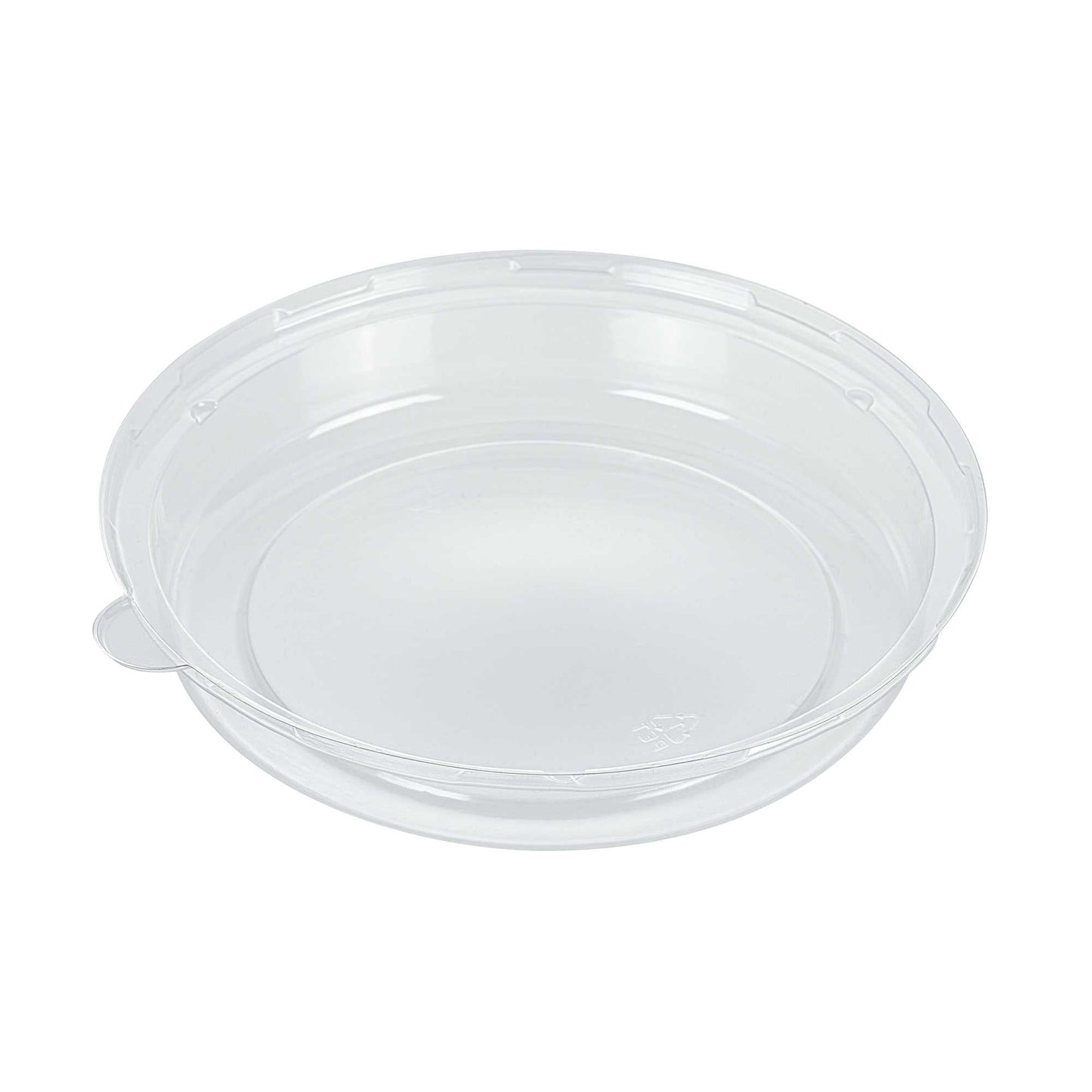 Pulp Safe Round Clear Plastic Dome Lid - Fits 32 oz Bagasse Salad Bowl - 100 count box