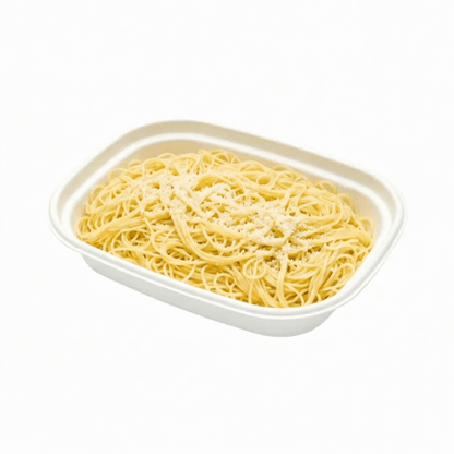 Pulp Tek 36 oz Rectangle White Sugarcane / Bagasse Container - 9" x 7" x 1 3/4" - 100 count box