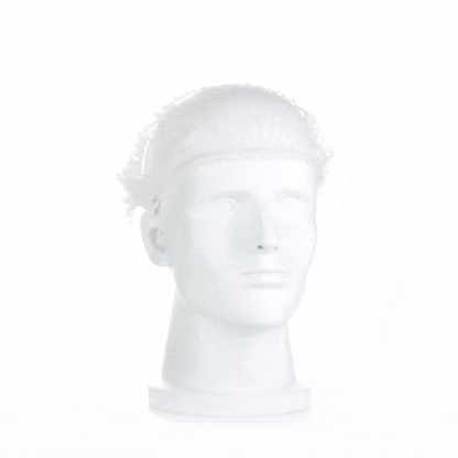 Clean Tek Professional White Disposable Bouffant Cap Hair Net - 21" - 1000 count box