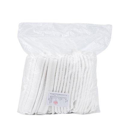 Clean Tek Professional White Disposable Bouffant Cap Hair Net - 21" - 1000 count box