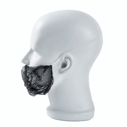 Clean Tek Professional Black Disposable Beard Cover - 19" - 100 count box