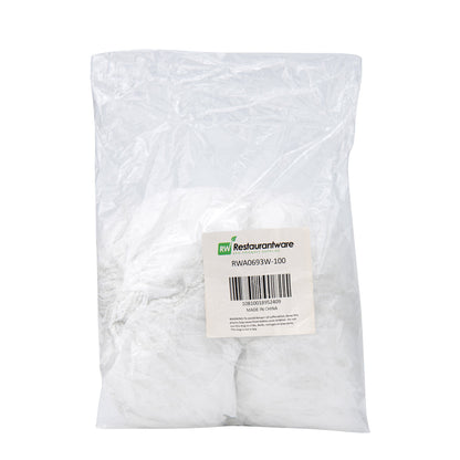 Clean Tek Professional White Disposable Beard Cover - 19" - 100 count box