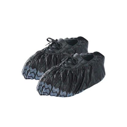 Clean Tek Professional Black Shoe Cover - with Non-Skid Bottom - 15 1/2" - 1000 count box