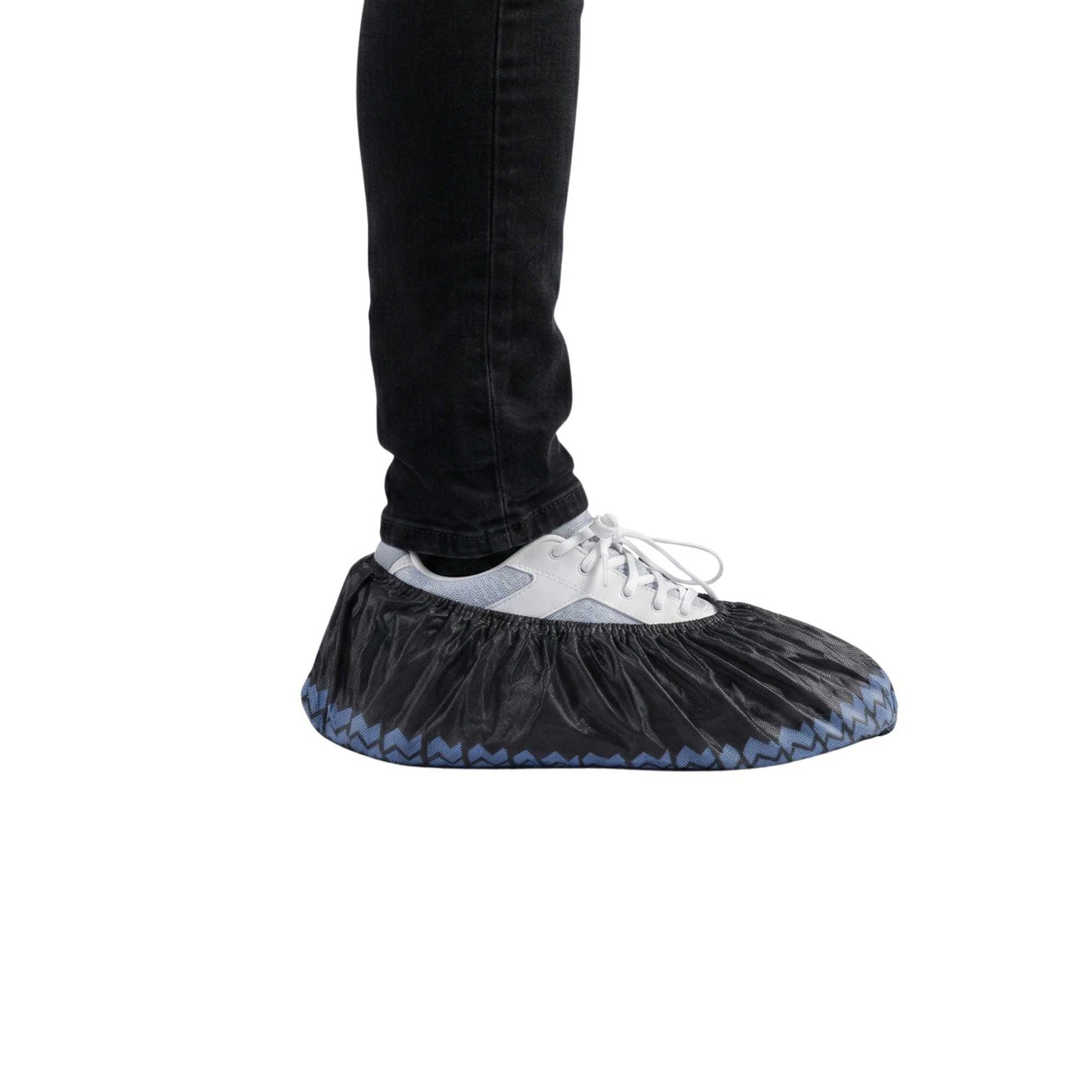 Clean Tek Professional Black Shoe Cover - with Non-Skid Bottom - 15 1/2" - 100 count box