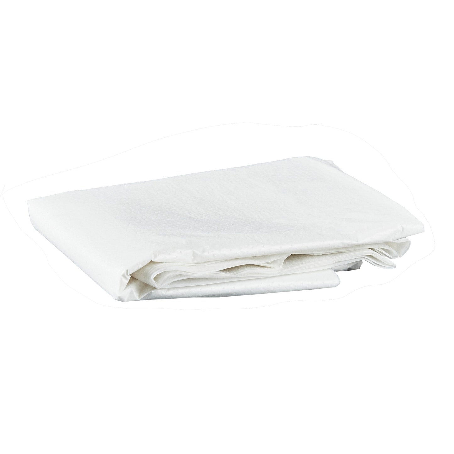 Clean Tek Professional White Plastic Disposable Apron - 42" x 27 1/2" - 100 count box