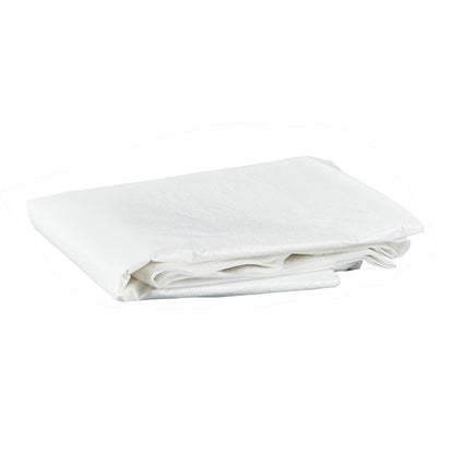 Clean Tek Professional White Plastic Disposable Apron - 42" x 27 1/2" - 100 count box