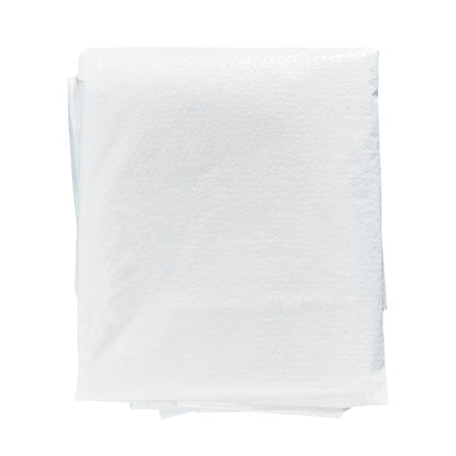 Clean Tek Professional White Plastic Disposable Apron - 42" x 27 1/2" - 100 count box