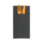 Luxenap Black Paper Napkin - Air Laid, Kangaroo - 15 3/4" x 15 3/4" - 40 count box