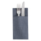 Luxenap Black Paper Napkin - Air Laid, Kangaroo, with White Threads - 15 3/4" x 15 3/4" - 40 count box