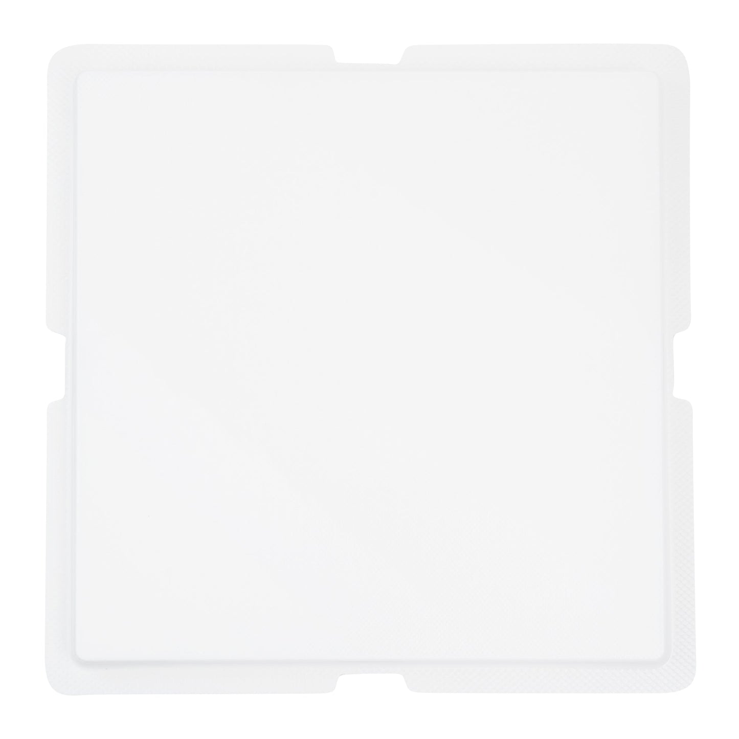 Sweet Vision Square Clear Plastic Cake Box - Blue Lid and White Base, Blue Ribbon, Flower Accent - 8 1/2" x 8 1/2" x 6 3/4" - 10 count box