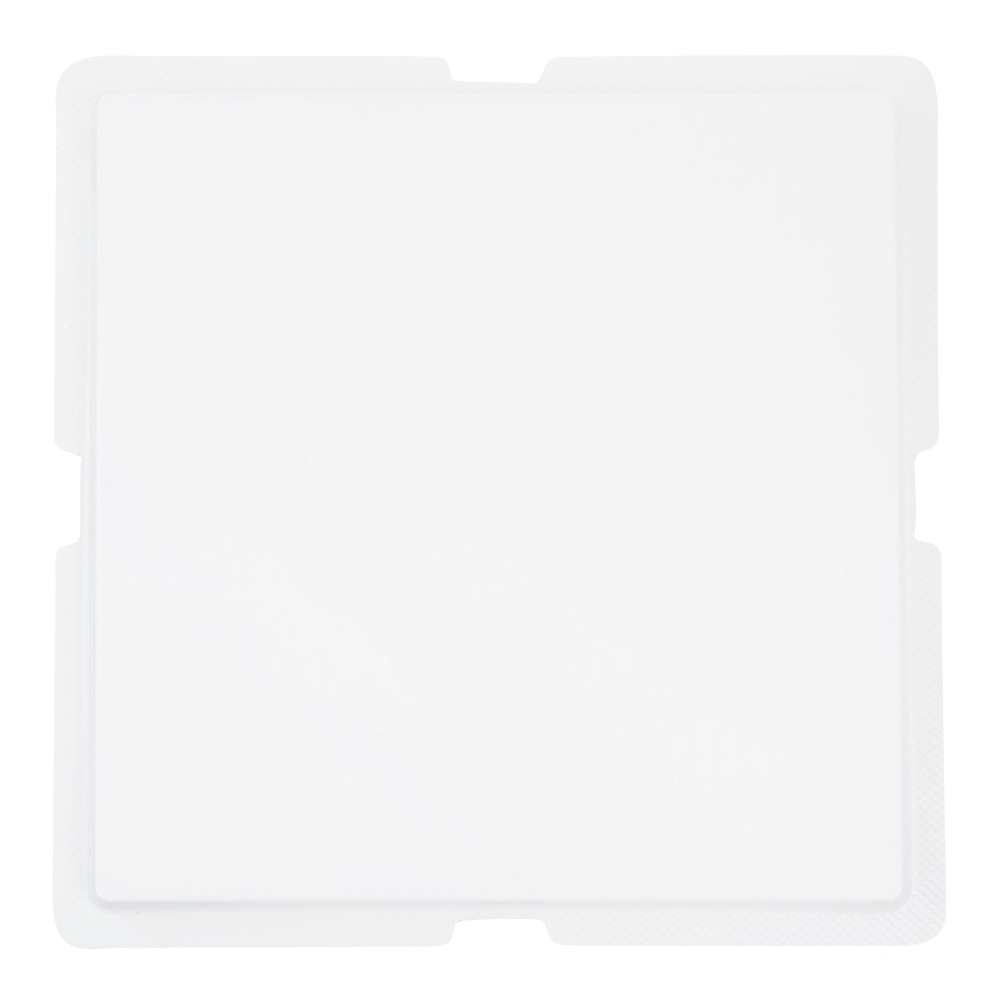 Sweet Vision Square Clear Plastic Cake Box - Red Lid / Ribbon, White Base, Flower / Bird Accent - 8 1/2" x 8 1/2" x 6 3/4" - 10 count box