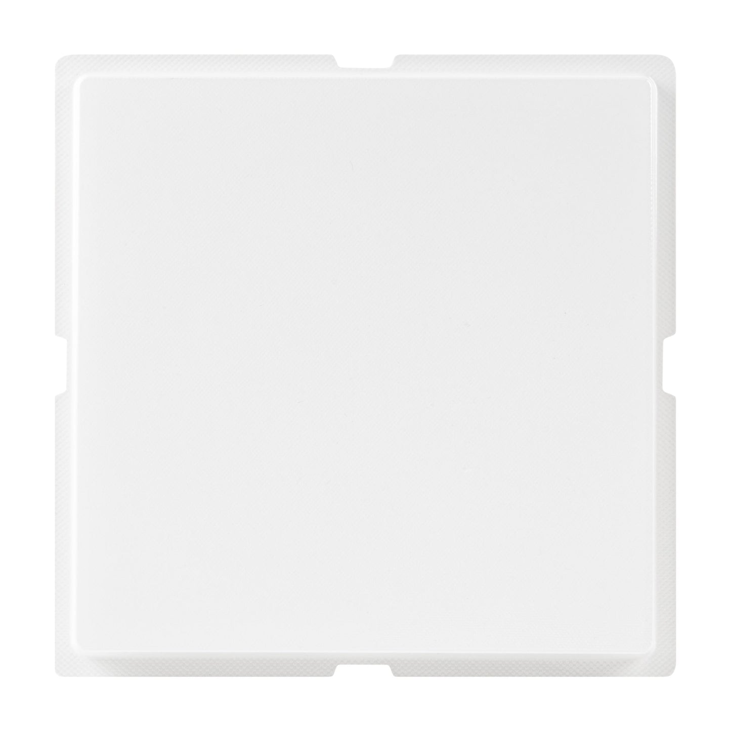 Sweet Vision Square Clear Plastic Cake Box - Blue Lid and White Base, Blue Ribbon, Flower Accent - 10" x 10" x 8 1/4" - 10 count box