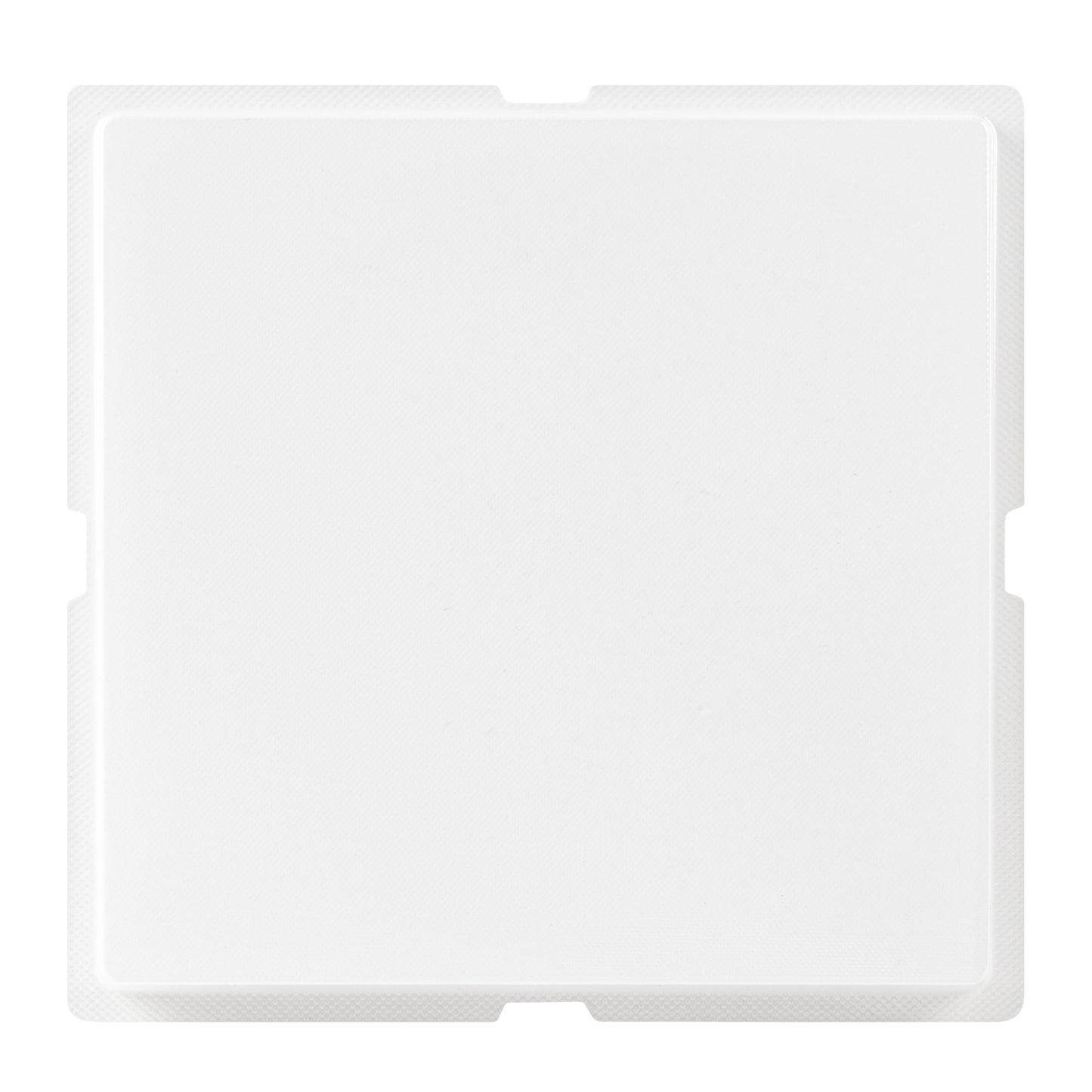 Sweet Vision Square Clear Plastic Cake Box - Red Lid and White Base, Red Ribbon, Flower / Bird Accent - 10" x 10" x 8 1/4" - 10 count box