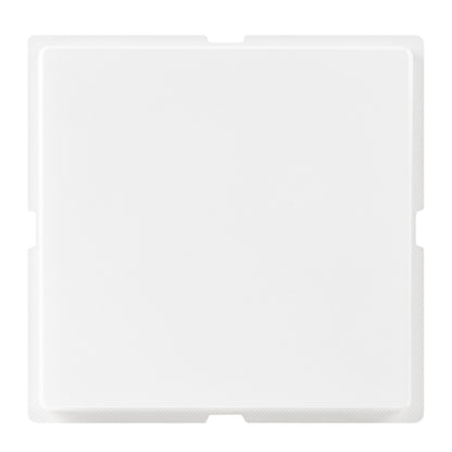 Sweet Vision Square Clear Plastic Cake Box - Red Lid and White Base, Red Ribbon, Flower / Bird Accent - 10" x 10" x 8 1/4" - 10 count box