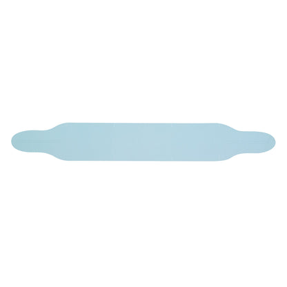 Sweet Vision Rectangle Clear Plastic Cupcake Box - with Handle, Blue Paper Wrap, Flower Accent - 5" x 3 1/4" x 4" - 100 count box
