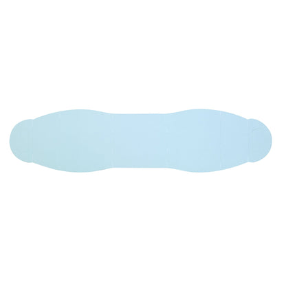 Sweet Vision Square Clear Plastic Cupcake Box - with Handle, Blue Paper Wrap, Flower Accent - 4" x 4" x 4 1/4" - 100 count box