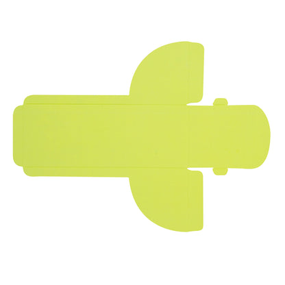 Sweet Vision Rectangle Clear Plastic Eclair Box - Green Paper Sleeve, Geometric Line Accent - 7" x 2 1/2" x 2 1/2" - 100 count box
