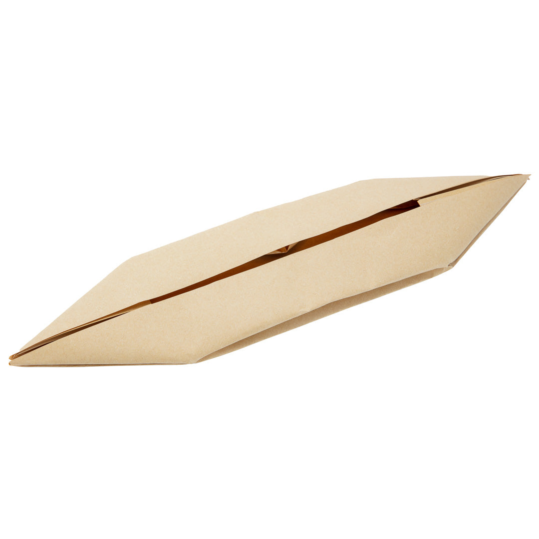 Bio Tek 12 oz Kraft Paper Handmade Origami Boat - Greaseproof - 13 1/2" x 4" x 1 1/2" - 100 count box